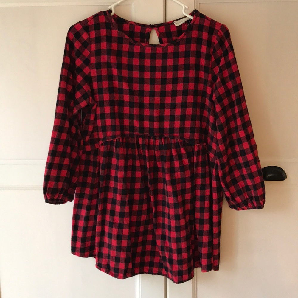 Roolee buffalo plaid peplum